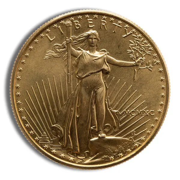 1990 1oz Gold Eagle BU (MCMXC)