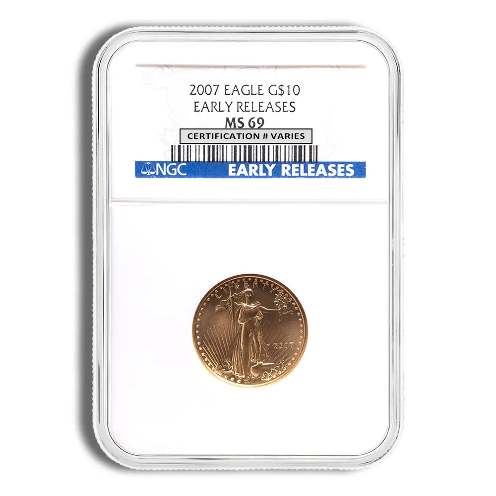 2007 1/4oz Gold Eagle $10 NGC MS69