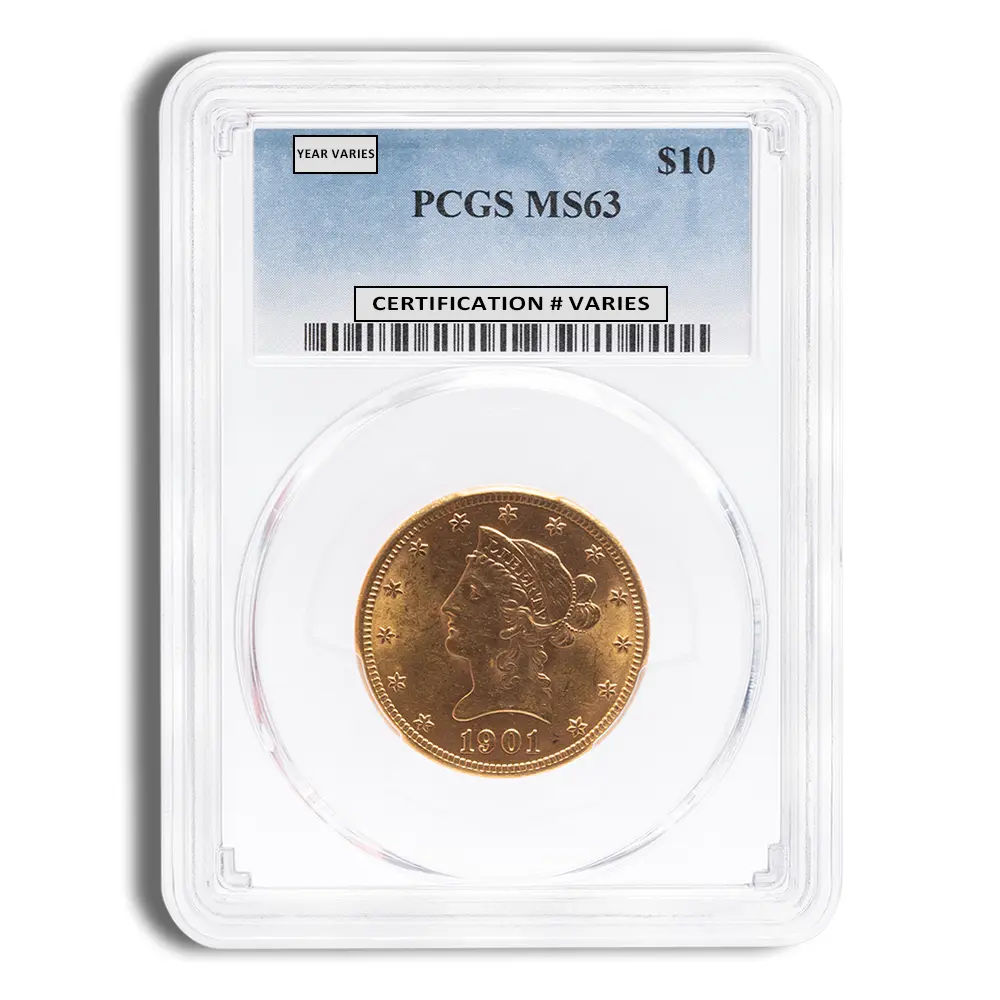 $10 Gold Liberty Eagle PCGS MS63