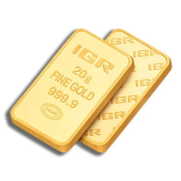 20 gram Gold Bar IGR Metals (Carded)