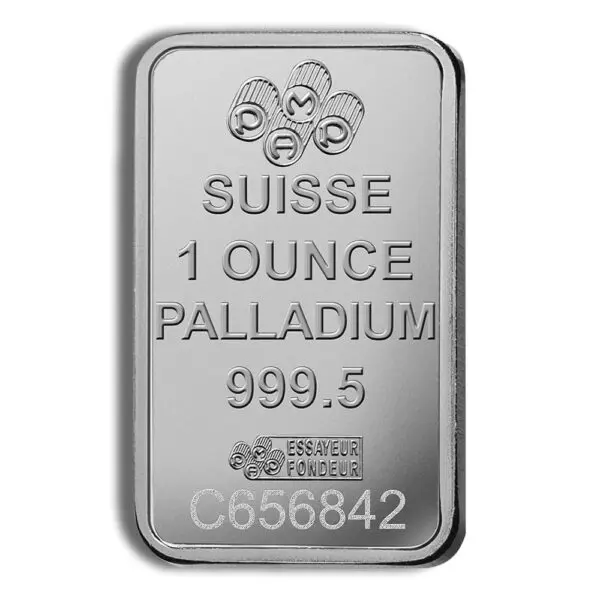 1oz Palladium Bar PAMP Fortuna (Carded)