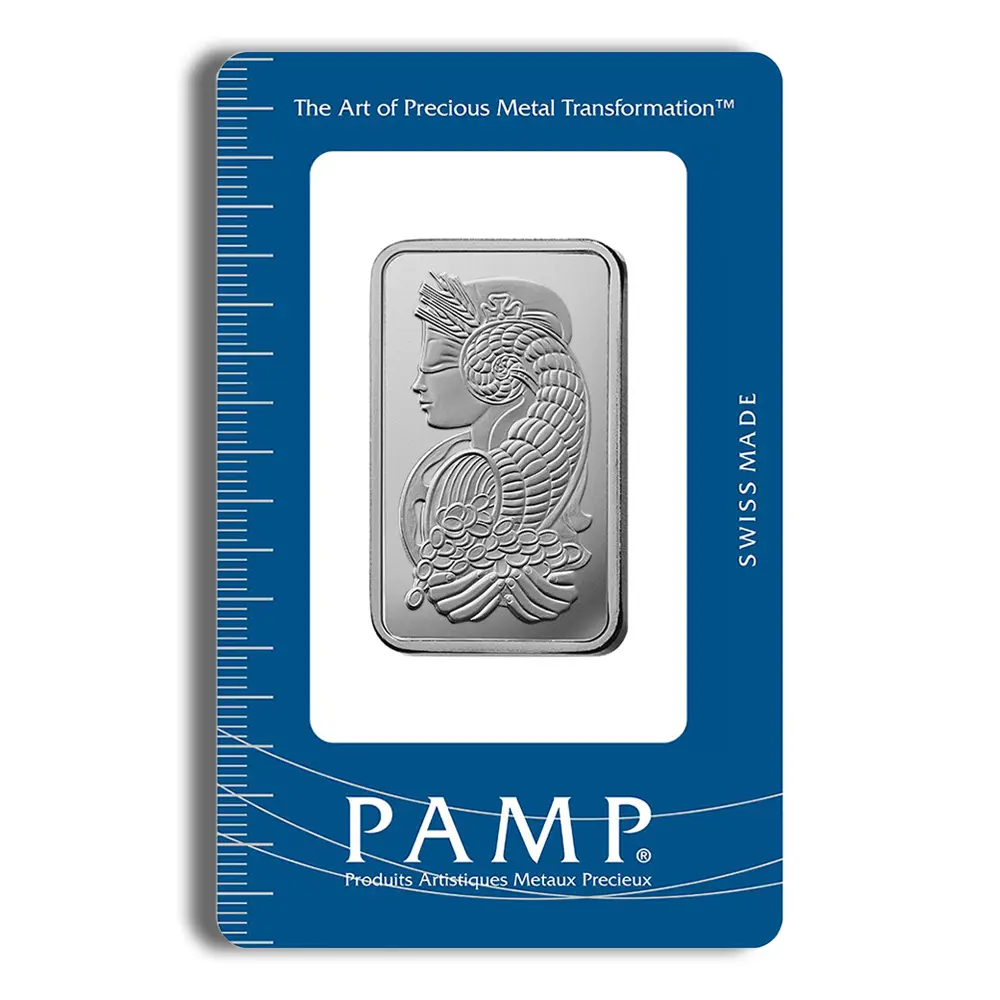 1oz Palladium Bar PAMP Fortuna (Carded)