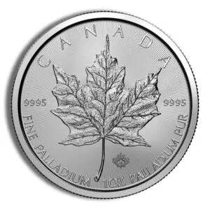 1oz Palladium Maple Leaf BU