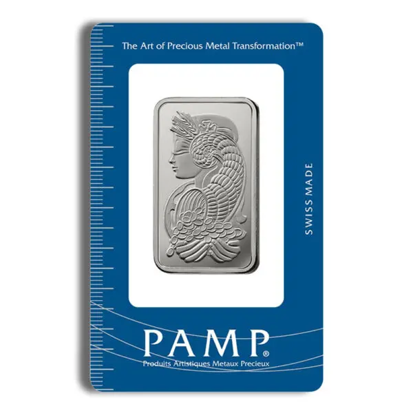 1oz Platinum Bar PAMP Fortuna (Carded)