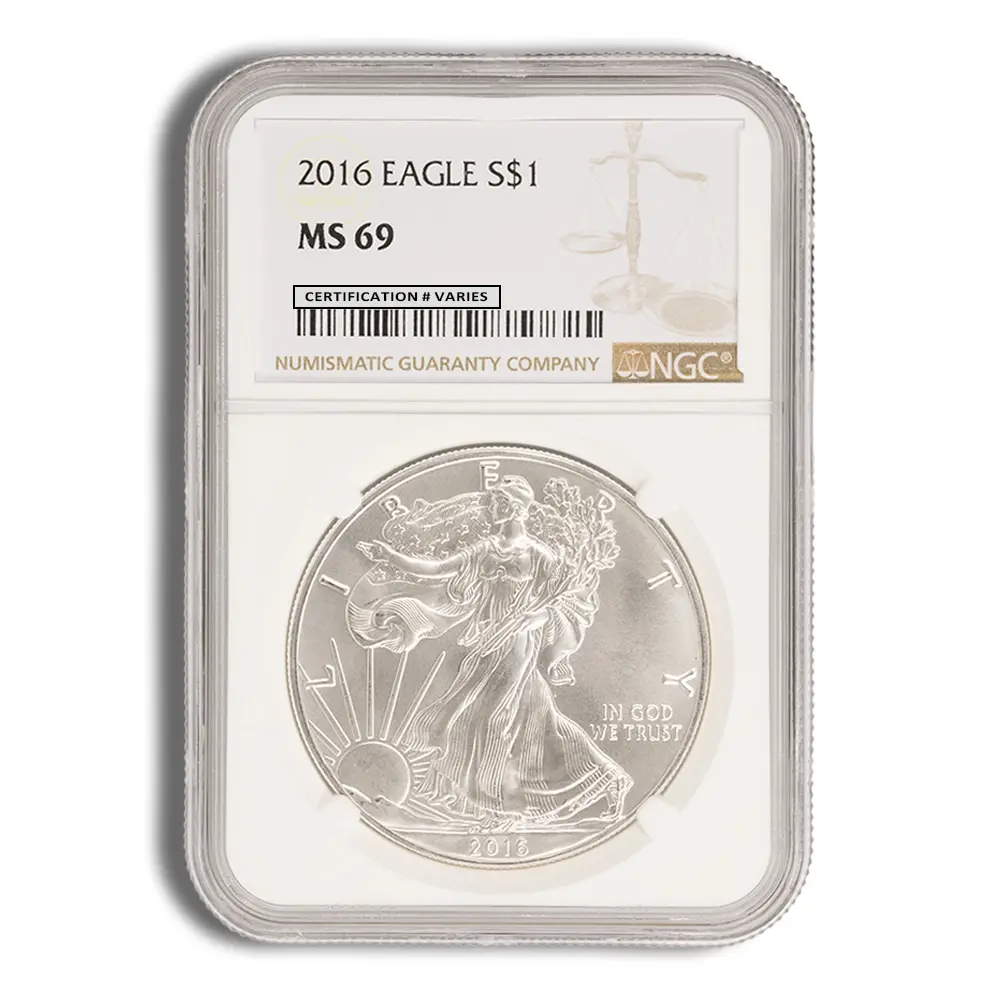 2016 Silver Eagle NGC MS69