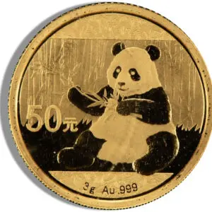 3 gram China Gold Panda BU Sealed