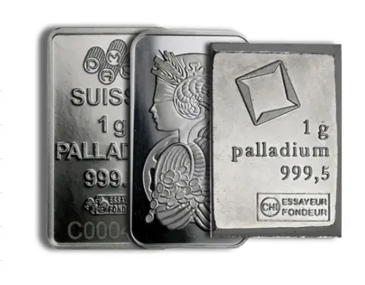 1 gram Palladium Bar Brand Varies