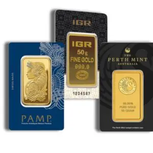 50 gram Gold Bar Brand Varies (Carded)