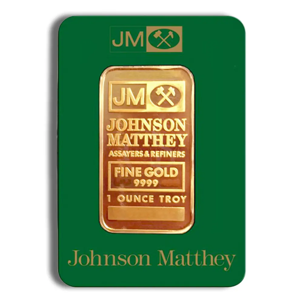 1oz Gold Bar Johnson Matthey (Carded)