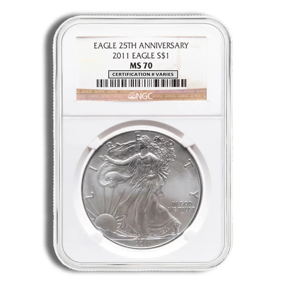 2011 Silver Eagle NGC MS70