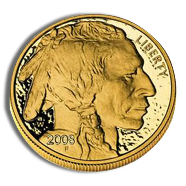 2008-W 1oz Burnished Gold Buffalo