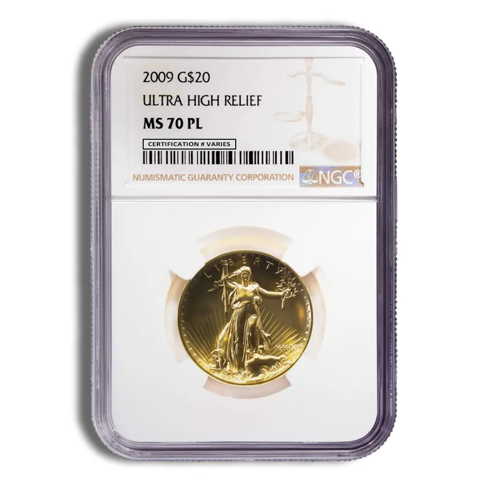 2009 Ultra High Relief Double Eagle NGC MS70 PL