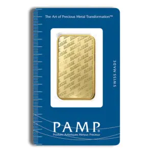 1oz Gold Bar PAMP Suisse (Carded)