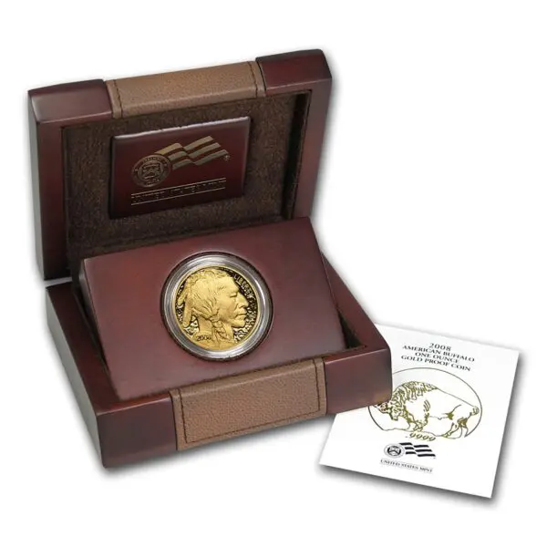 2008-W 1oz Burnished Gold Buffalo