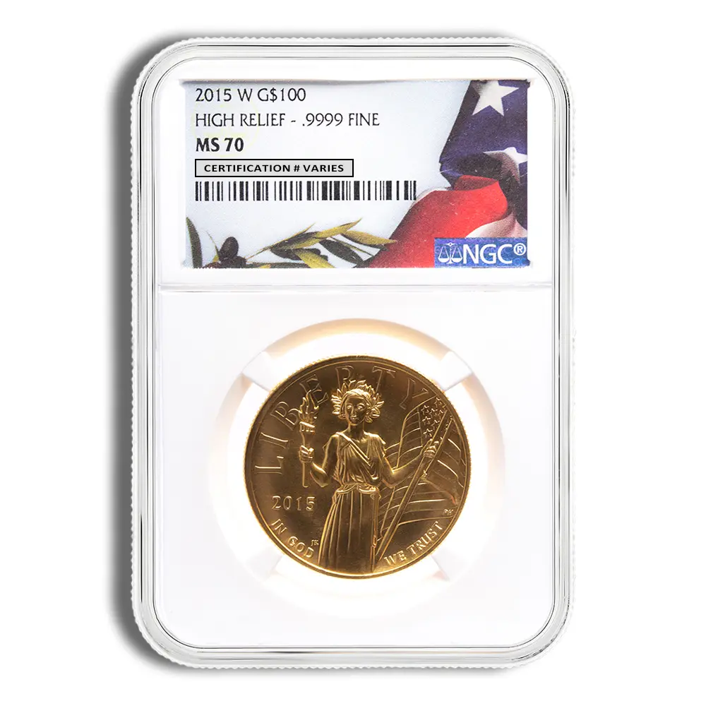 2015-W Liberty High Relief Gold Coin NGC MS70