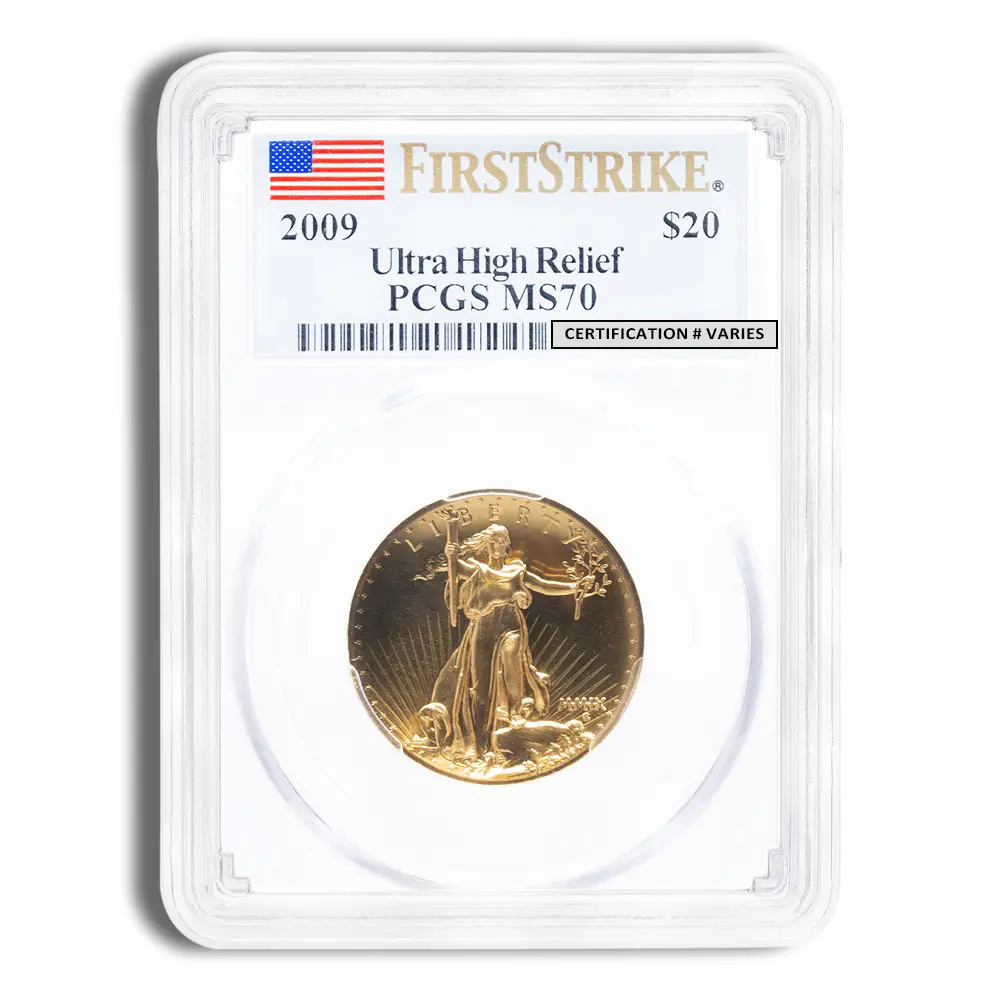 2009 Ultra High Relief Double Eagle PCGS MS70 FS