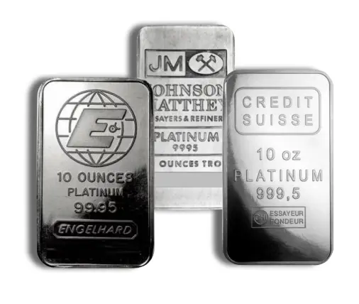 10oz Platinum Bar Brand Varies (No Card)