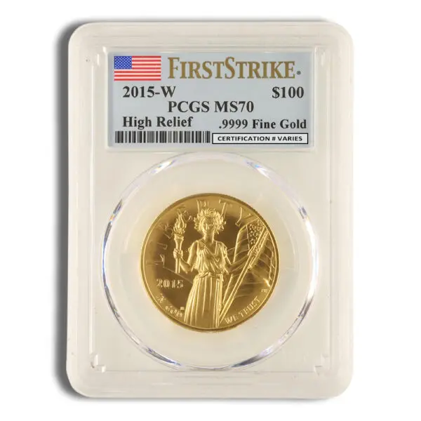 2015-W Liberty High Relief Gold Coin PCGS MS70 FS