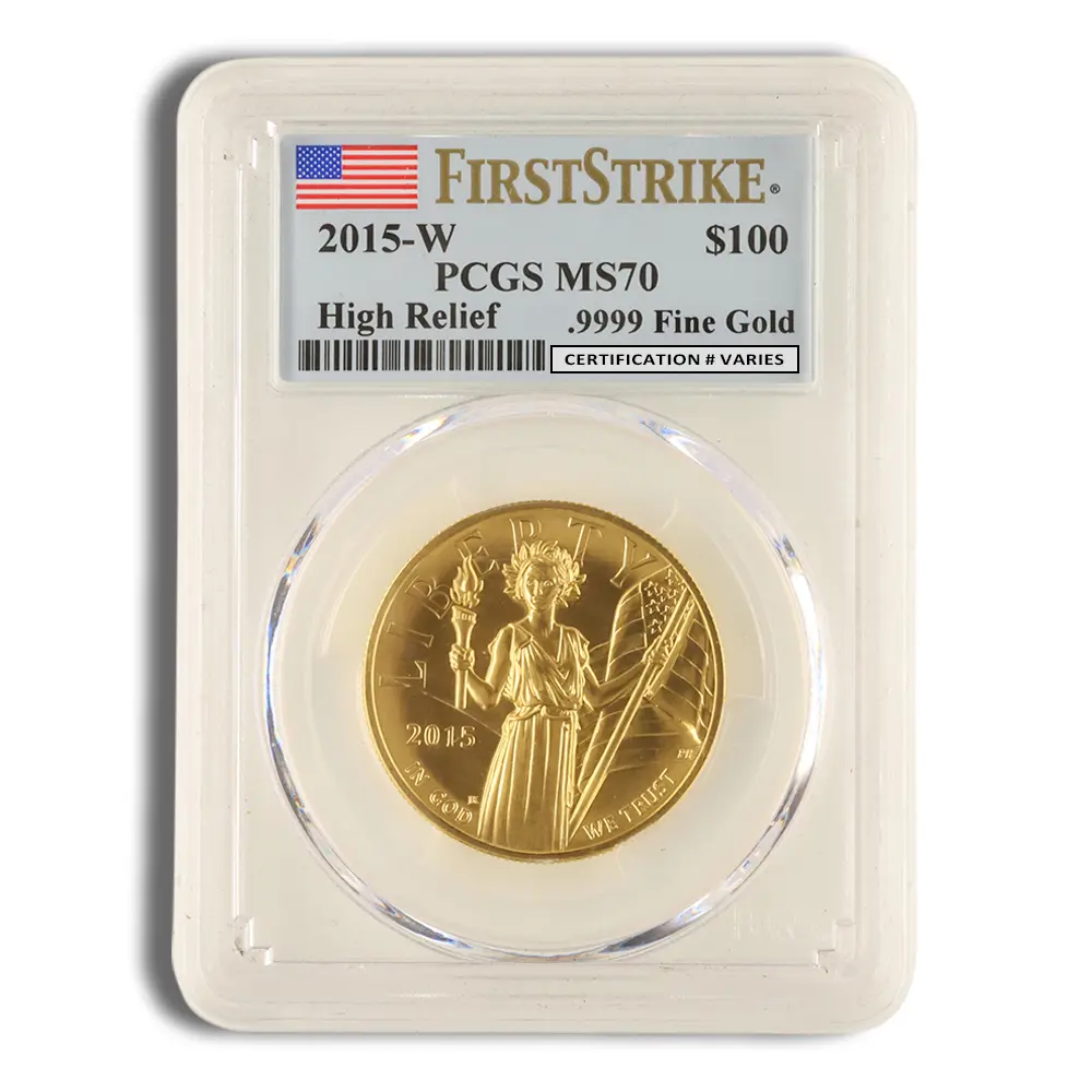 2015-W Liberty High Relief Gold Coin PCGS MS70 FS