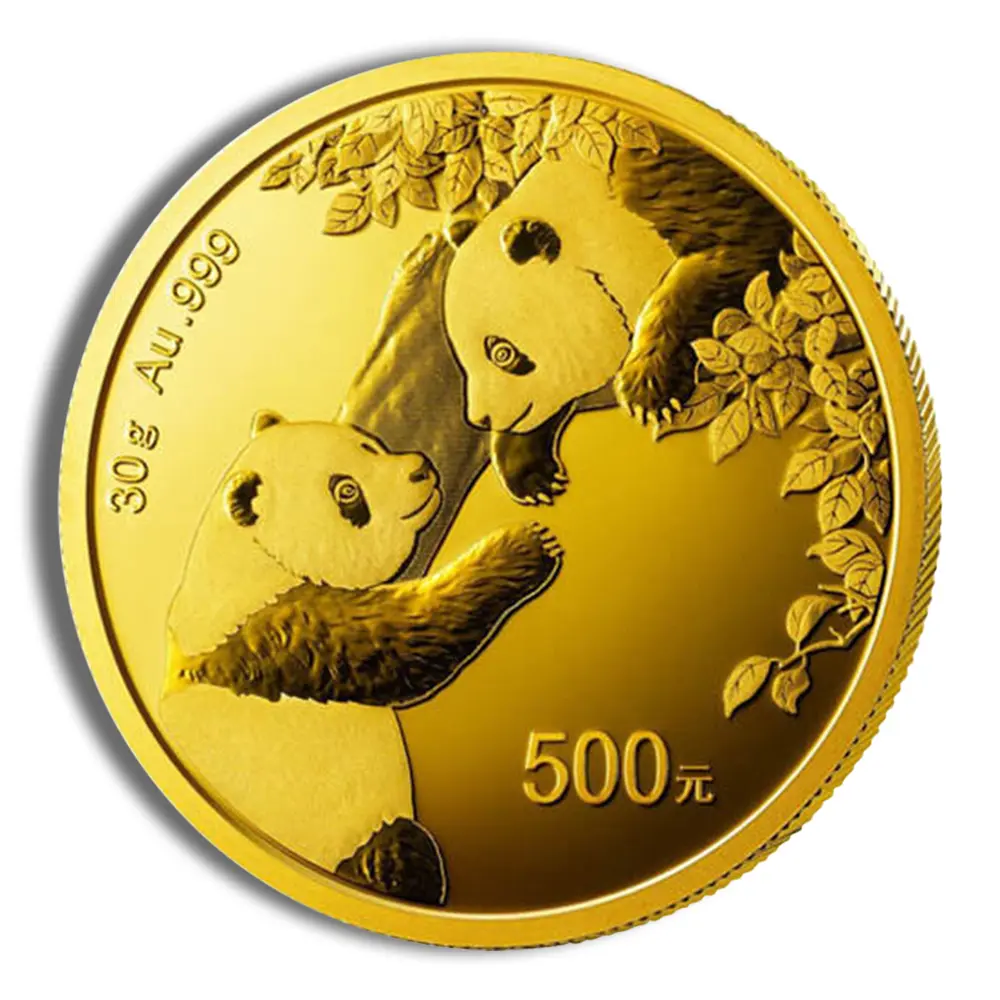 30 gram China Gold Panda BU Unsealed