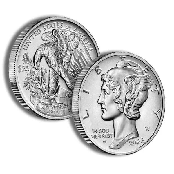 2020-W 1oz Burnished Palladium Eagle