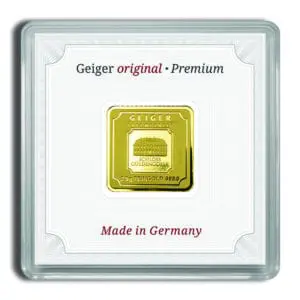 2.5 gram Gold Bar Geiger (In Assay)