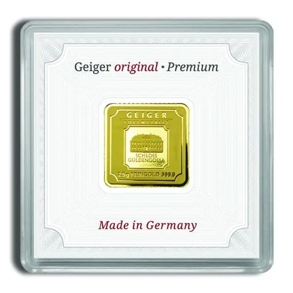 2.5 gram Gold Bar Geiger (In Assay)