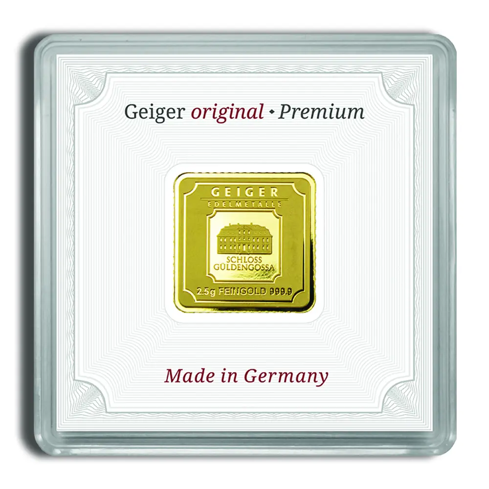 2.5 gram Gold Bar Geiger (In Assay)