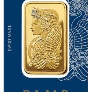 100 gram Gold Bar PAMP Fortuna (Carded)