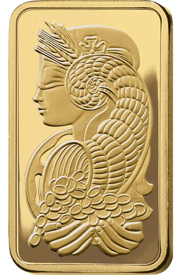 100 gram Gold Bar PAMP Fortuna (Carded)