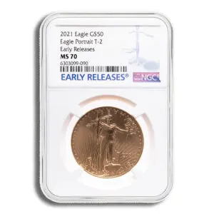 2021 1oz Gold Eagle $50 NGC MS70 ER