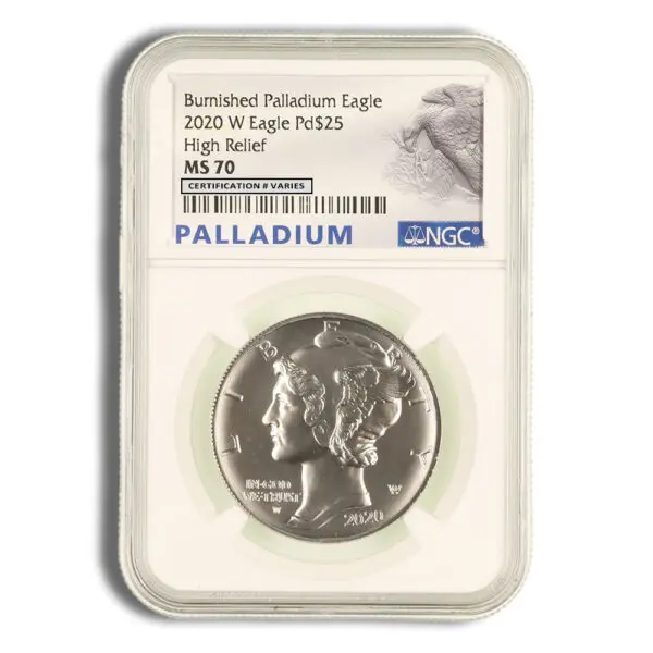2020-W 1oz Burnished Palladium Eagle