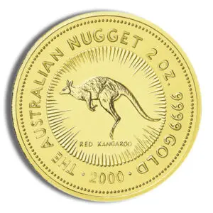 2000 2oz Australia Gold Nugget BU