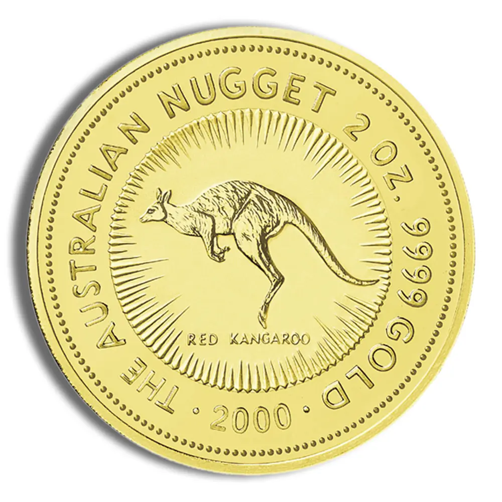 2000 2oz Australia Gold Nugget BU